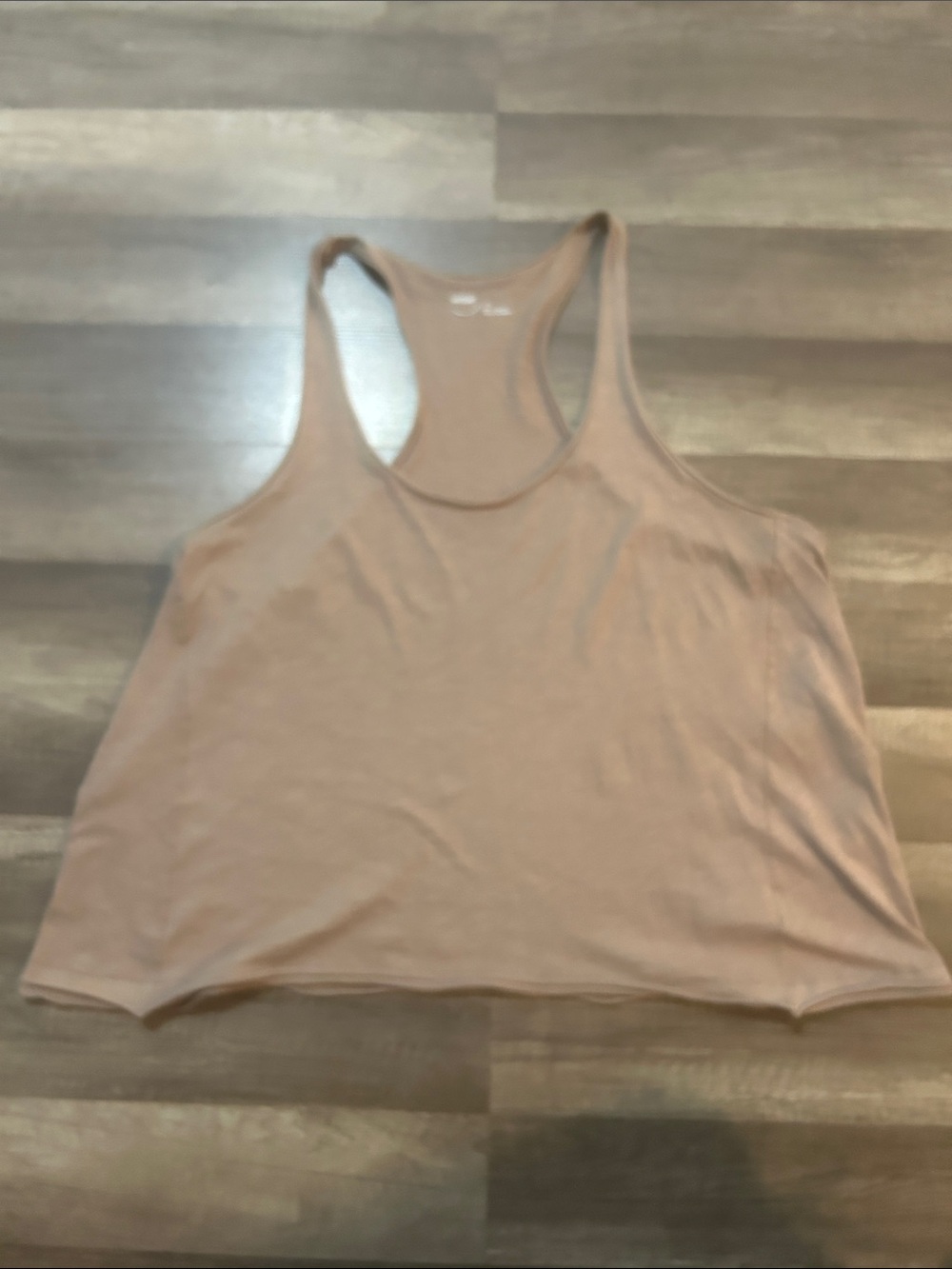 aerie Women’s Top Flowy Boyfriend Tank 100% Cotton Beige Size Large